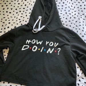Friend Cropped Hoodie
